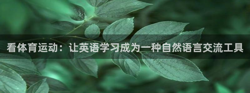 JJB竞技宝官方正版app集团logo:看体育运动:让英语学